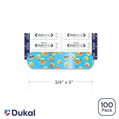 DUKAL emoji bandage close-up highlighting playful design for kids