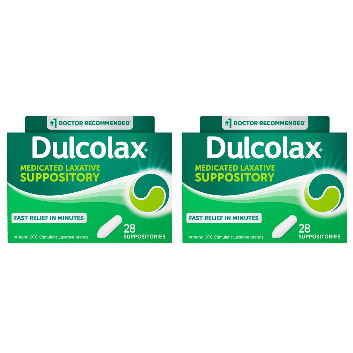 Two-box Dulcolax packaging shown for home storage and travel readiness.