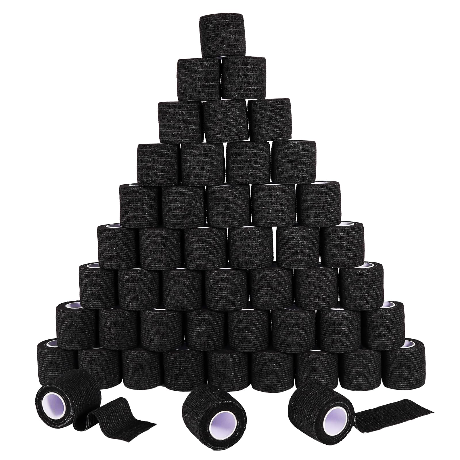 DUOQIAN bandage wrap rolls in black with 2x5 yards for versatile use.