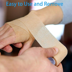 DUOQIAN wrap on ankle showing swelling management and mobility-friendly fit.