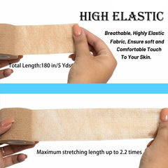 DUOQIAN wrap on wrist demonstrating secure, slip-free support.