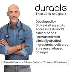 Durable Blood Pressure capsules with Enovita grape seed extract for nitric oxide-friendly circulation.