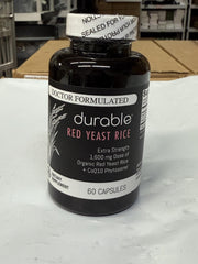 Durable RED Yeast Rice heart-health visual with capsule imagery