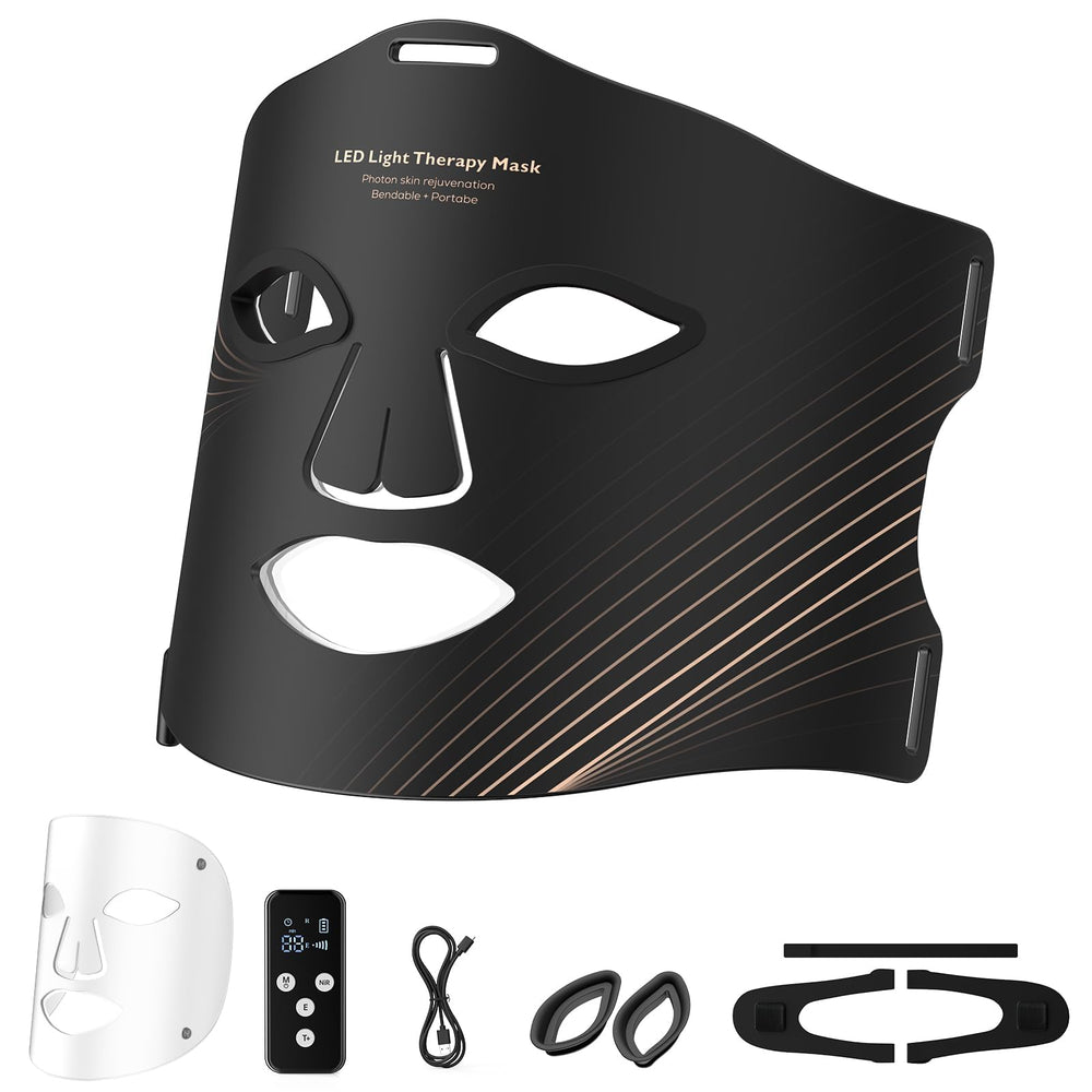 Duuckin red light therapy mask front view for at-home sessions.