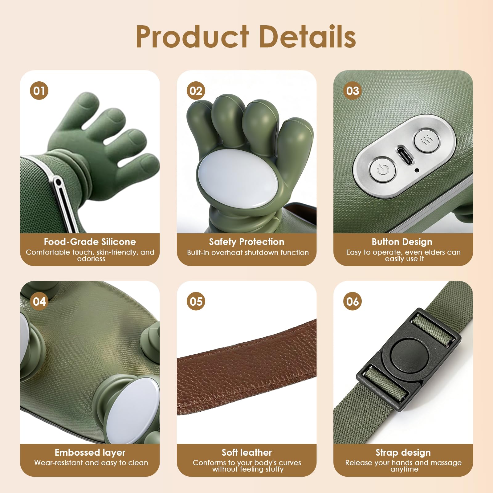 DUUOO massager targets upper back and shoulder knots for a looser feel.