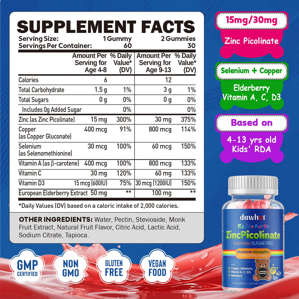 Duwhot bottle with 120 gummies for convenient daily use.