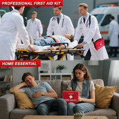 DWCHECK first aid kit dual zippers enhance access during emergencies.