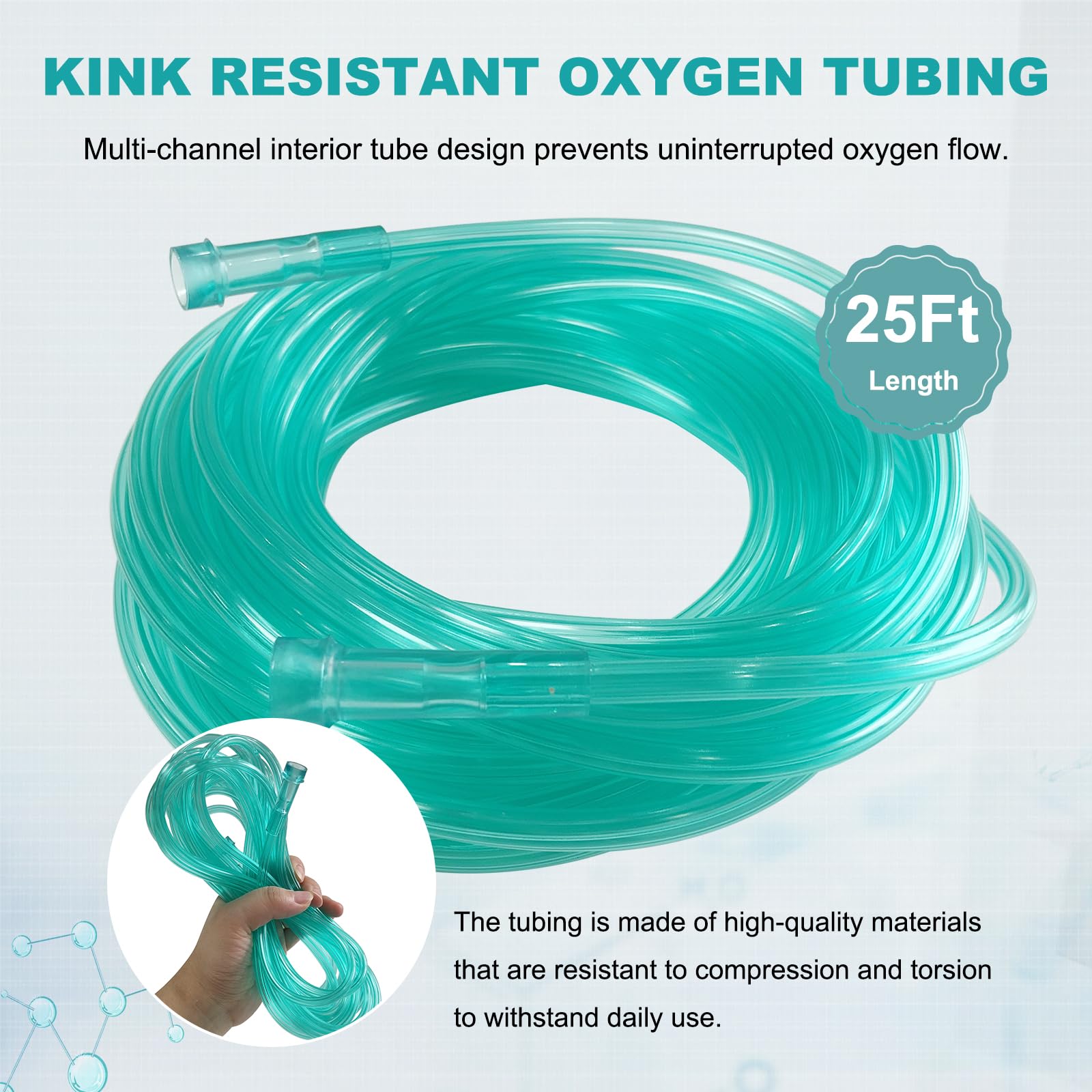 DWCHECK tubing interior design reducing tangles.
