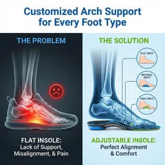 DWLCWY Poron deep-heel-cup stabilizes the foot for added support.