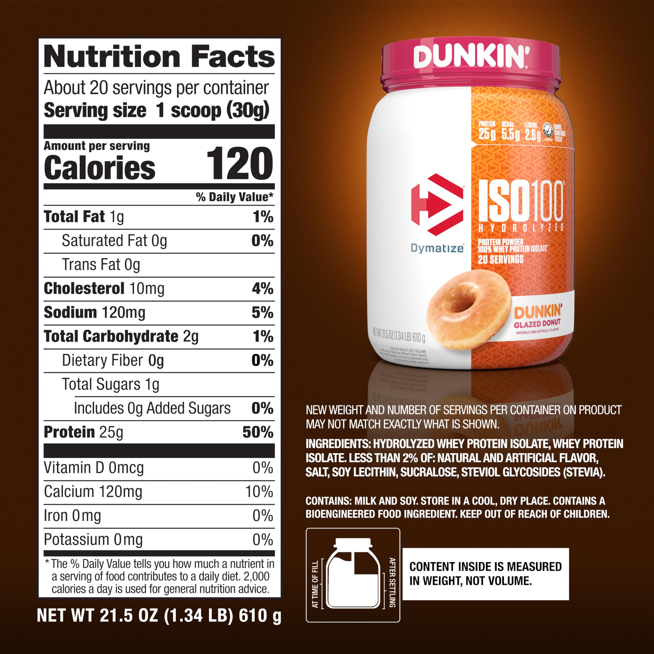 Dymatize ISO100 glazed donut flavor offers a tasty post-workout treat with clean macros.