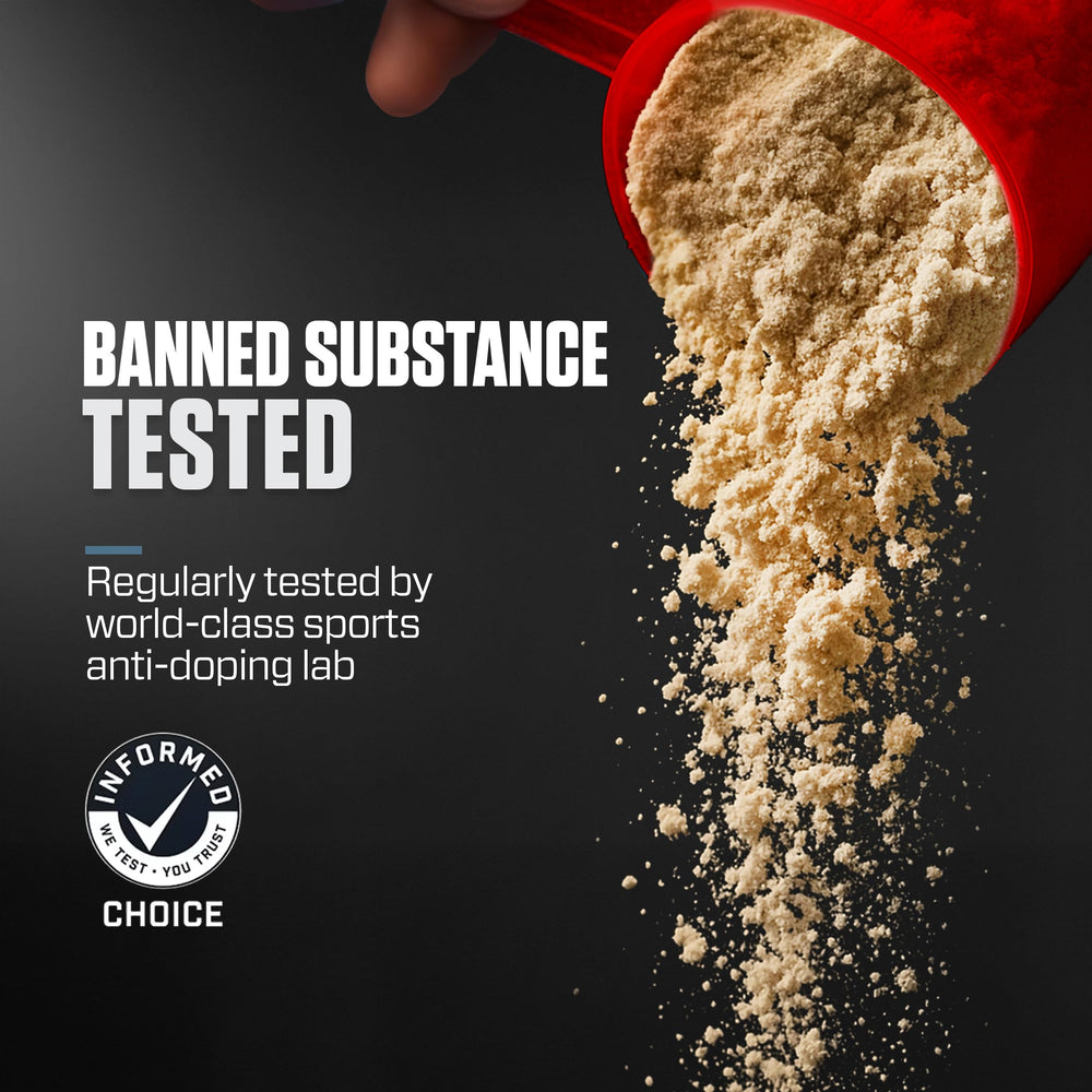 Oats with ISO100 mixed in for a protein rich breakfast option