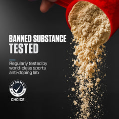 Oats with ISO100 mixed in for a protein rich breakfast option