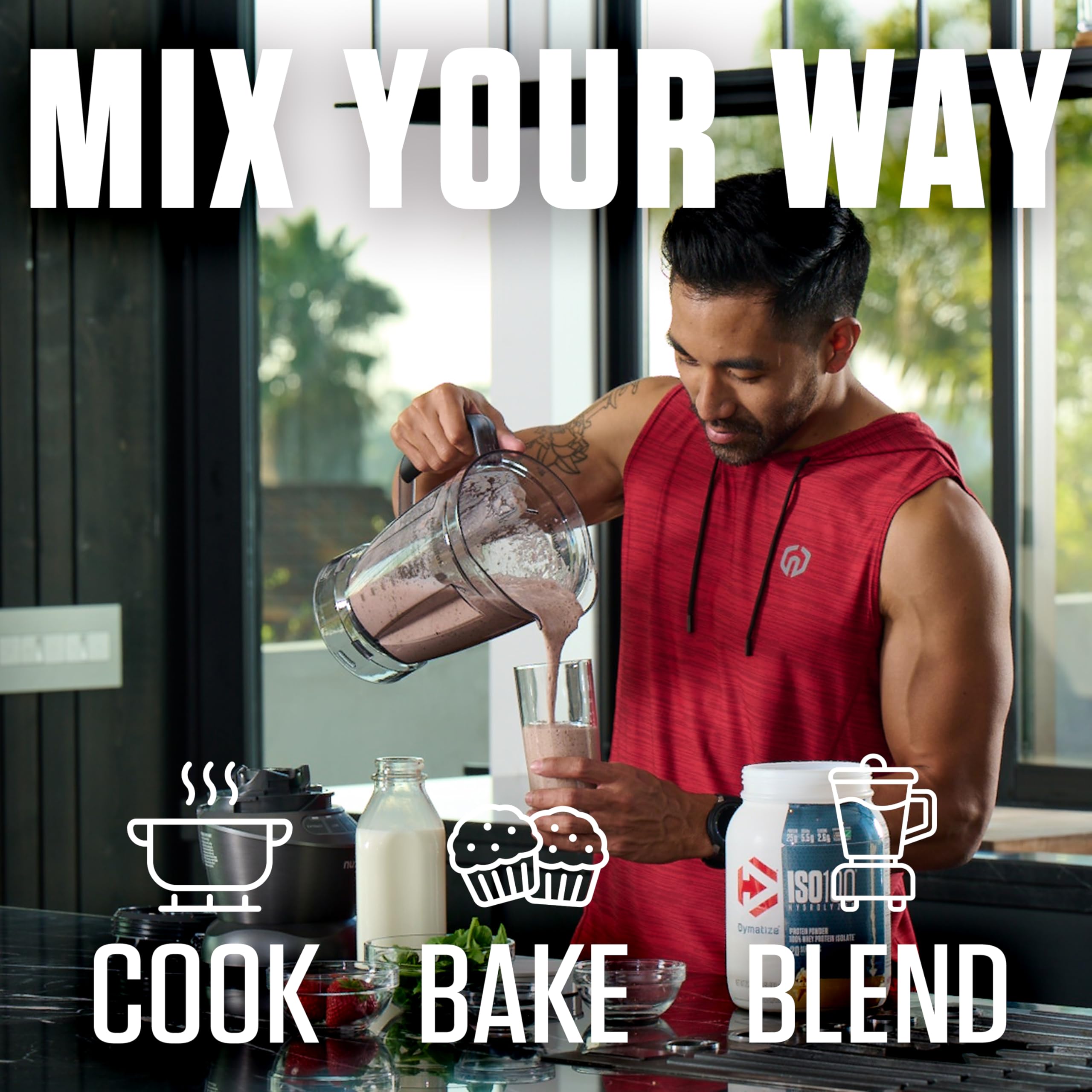 Dymatize ISO100 Dunkin' Mocha Latte workout bottle fueling training sessions