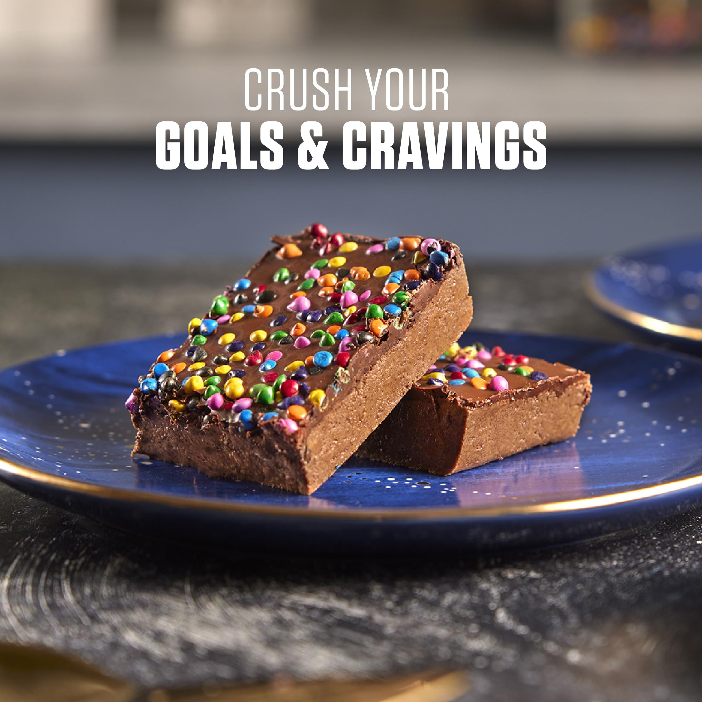 Dymatize ISO100 fudge brownie post-workout shaker ready to mix.