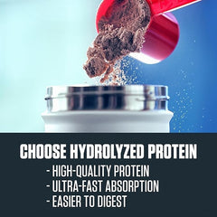 Nutrition label on ISO100 salted caramel highlights 25 g protein per serving.