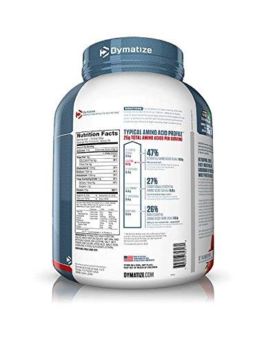 Dymatize ISO100 serving scoop ready for quick protein intake.