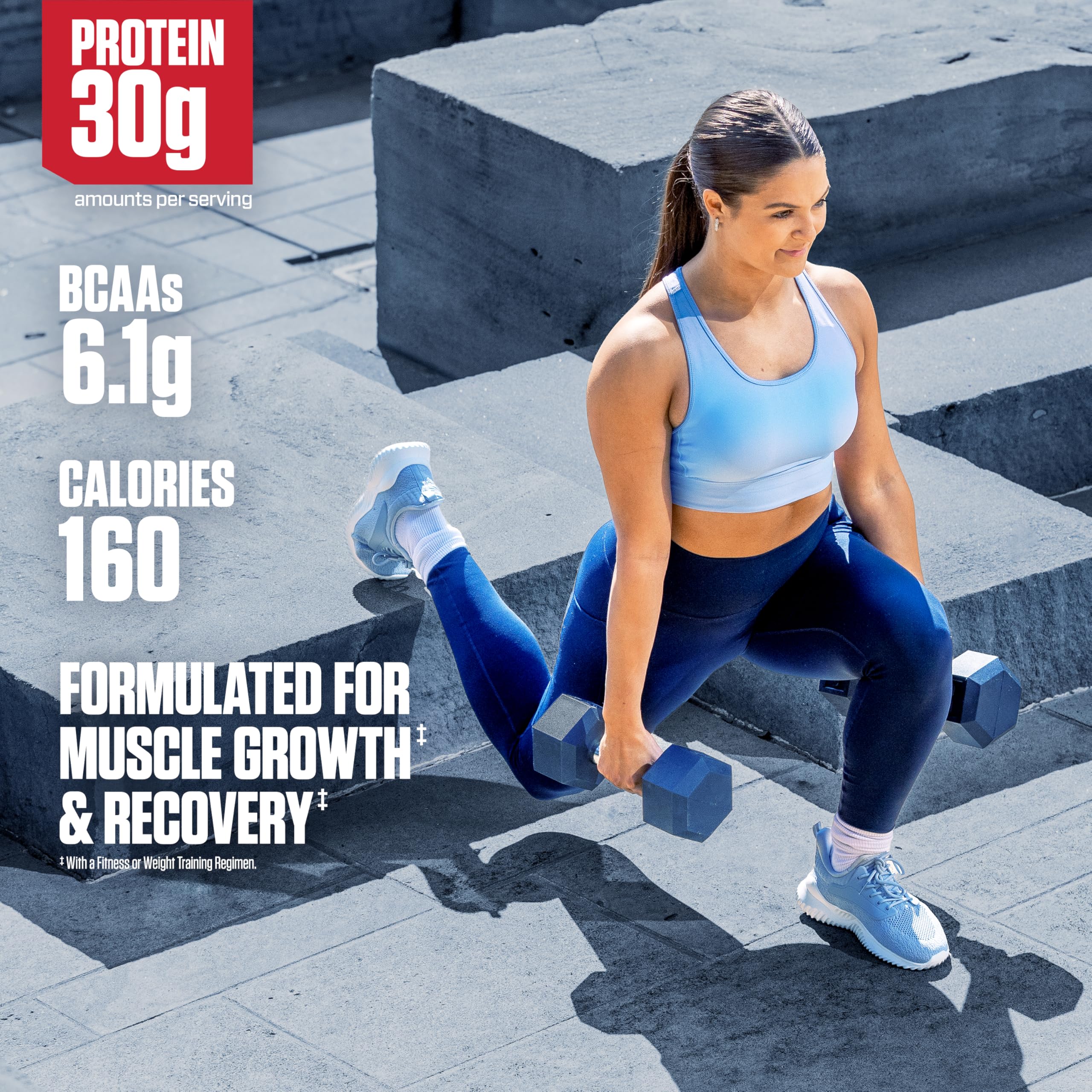 Dymatize shake in gym bag for quick post-workout refuel