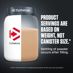 Label close-up shows whey, casein, and isolate protein sources.