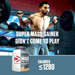 Dymatize Super Mass Gainer Nutrition label shows vitamins and minerals included