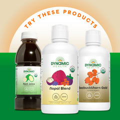 Dynamic Health Mangosteen Gold tasting setup illustrating a flavorful, antioxidant-rich beverage option.