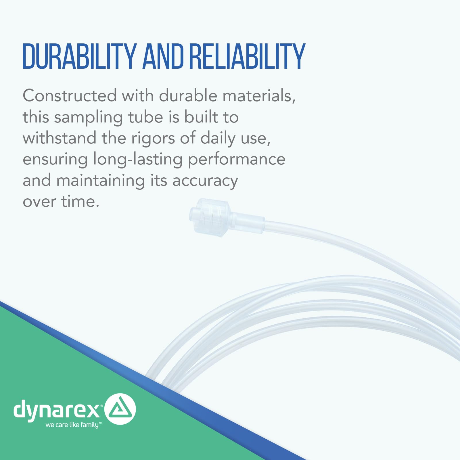 Swivel-capable Dynarex sampling line for flexible placement in care