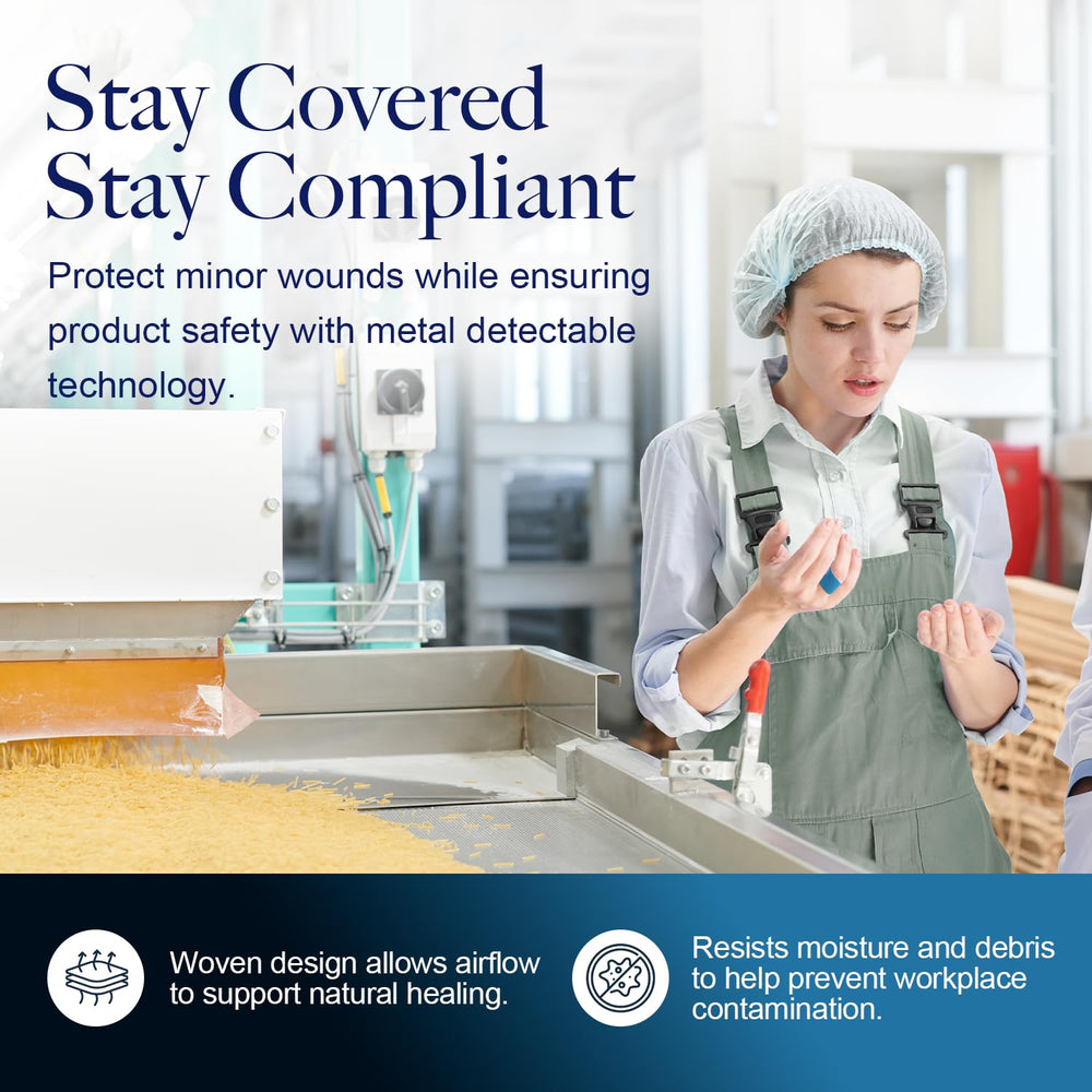 Blue color aids quick identification in busy environments.