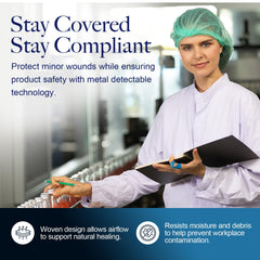 Woven Dynarex bandages offer breathable comfort for extended wear in busy environments