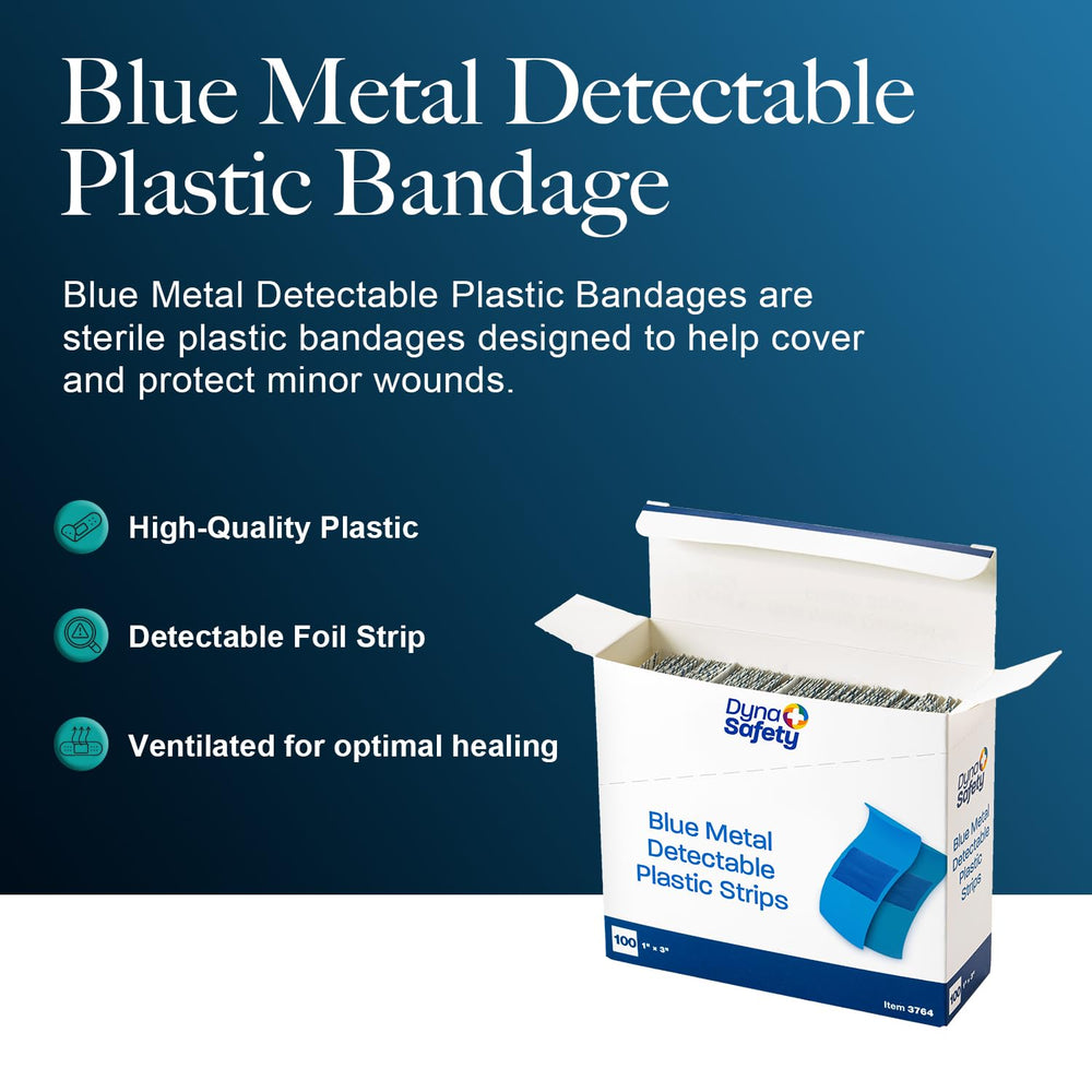 Dynarex blue bandages provide secure adhesion during active tasks