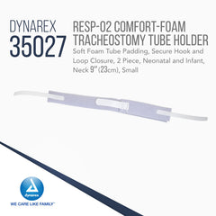 Secure hook-and-loop closure helps keep the tube in place during daily care.