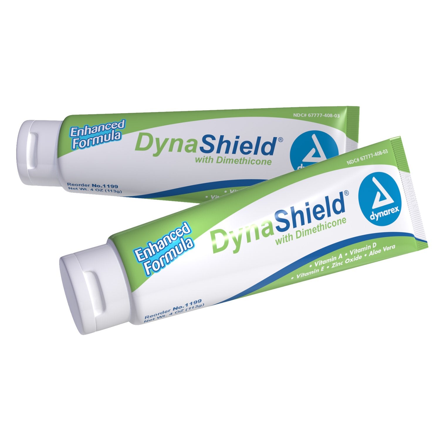 Dynarex Dynashield Dimethicone skin protectant barrier cream 4 oz tube protects and moisturizes skin.