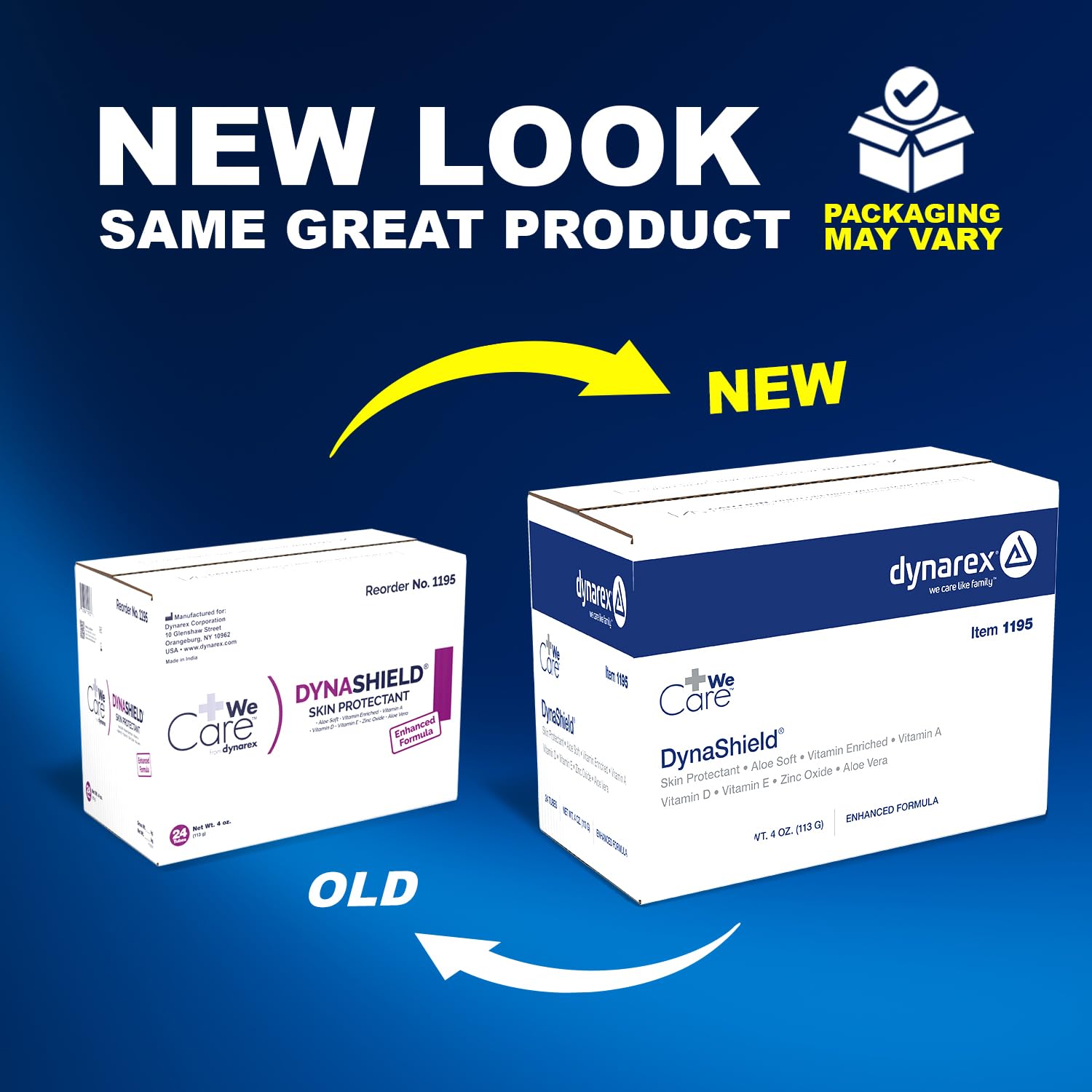 Dynarex Dynashield protects dry skin and provides moisture barrier support.