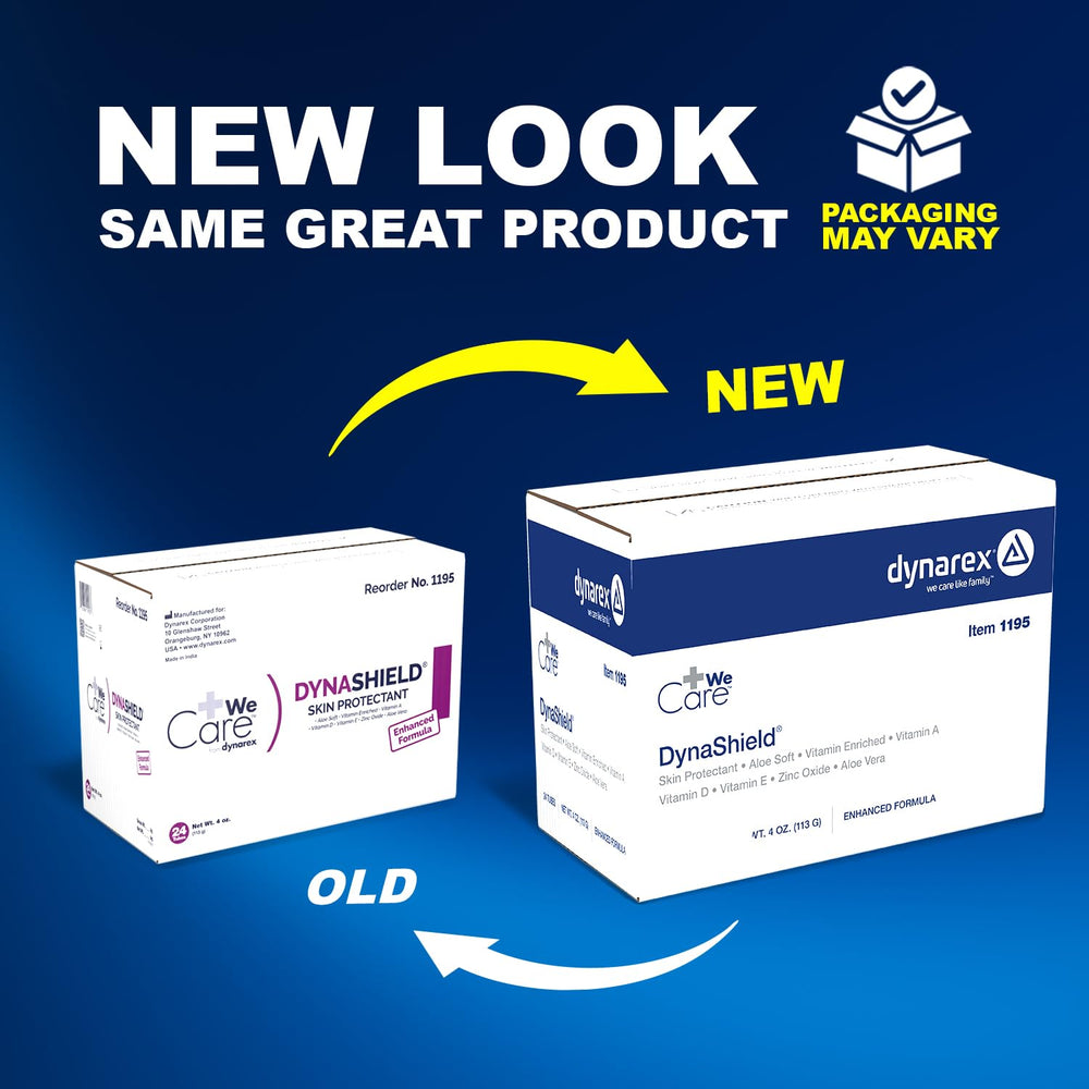 Dynarex Dynashield protects dry skin and provides moisture barrier support.