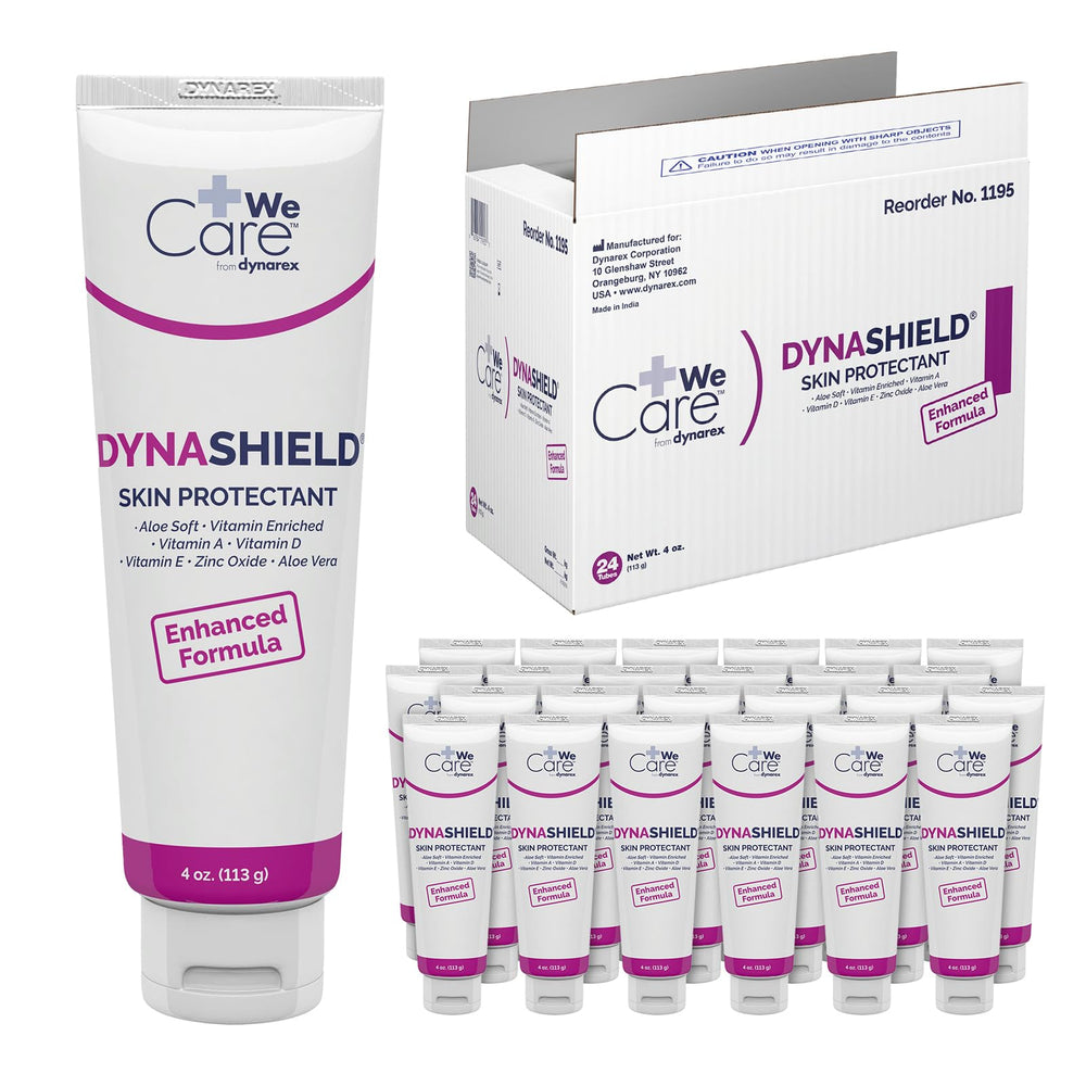 Dynarex Dynashield skin protectant ointment in a 4oz tube provides barrier protection.