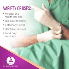 Dynarex gloves suited for medical, veterinary, and lab settings