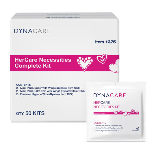 Dynarex HerCare super maxi pad with wings for secure protection during heavy flows