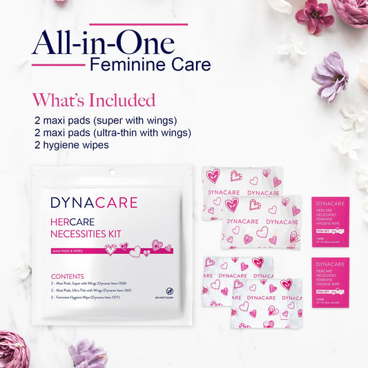 Dynarex HerCare ultra-thin maxi pad with wings for discreet daily protection