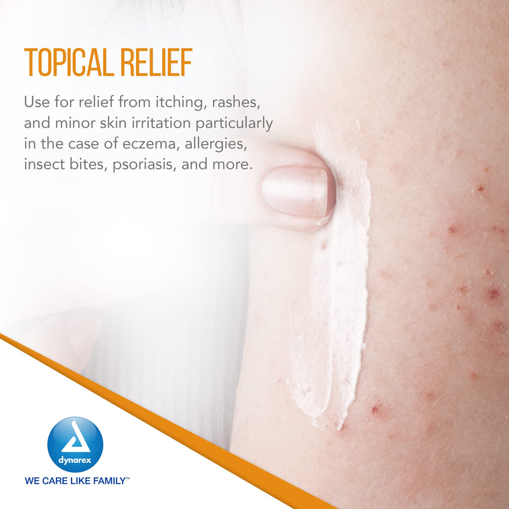 Emergency-kit ready Dynarex hydrocortisone cream for itching.