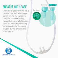 Dynarex light-green tubing improves visibility for safer placement.