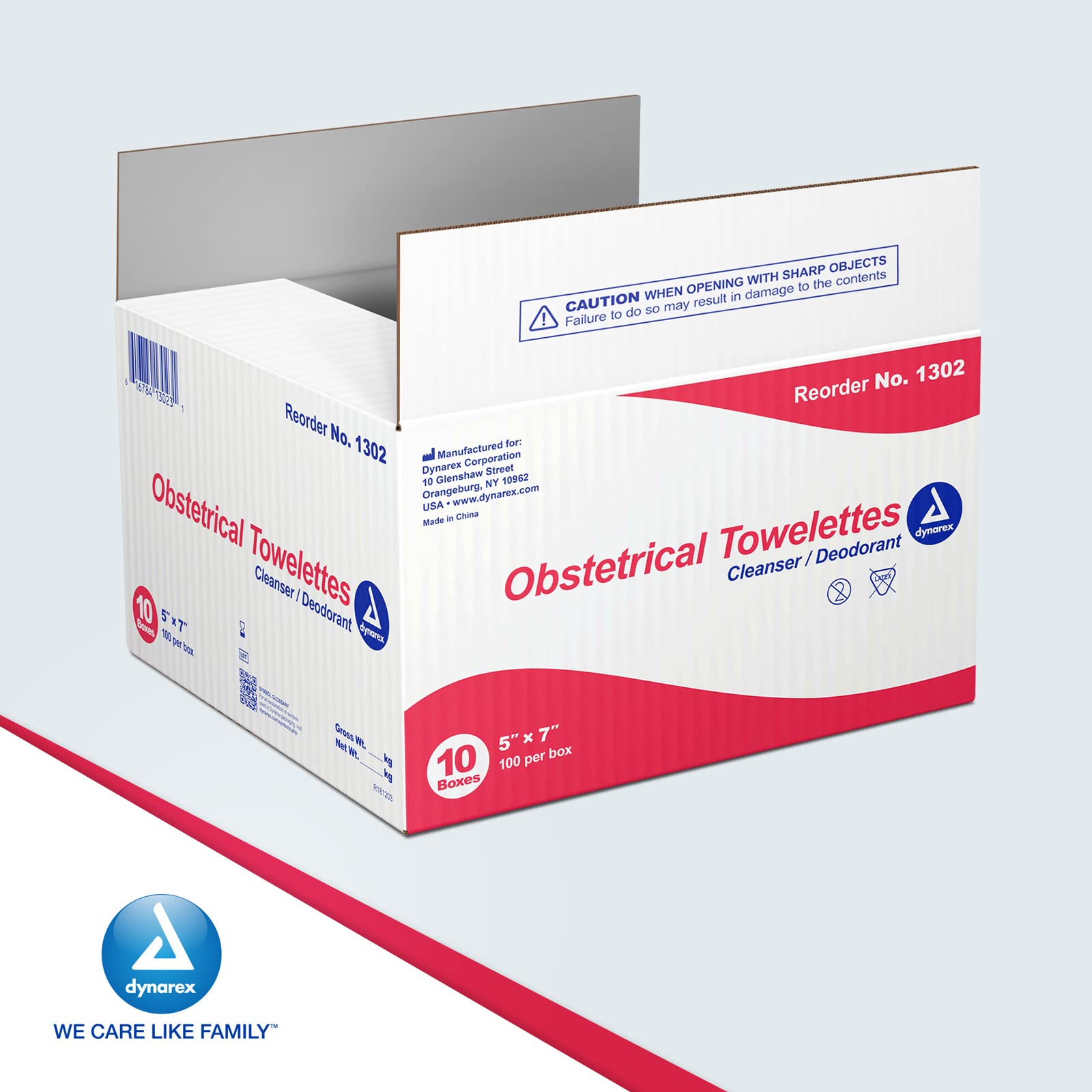 Dynarex obstetrical towelettes in an emergency kit for hygiene.