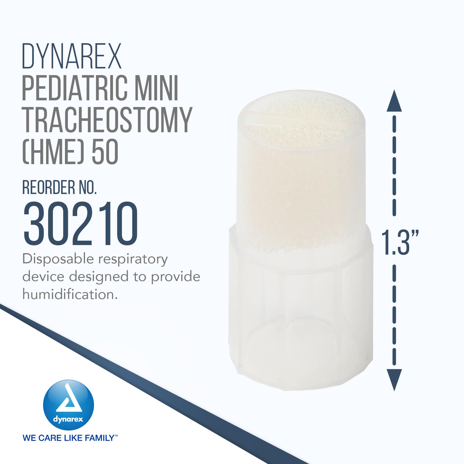 Dynarex Resp-02 integral oxygen port for convenient humidification