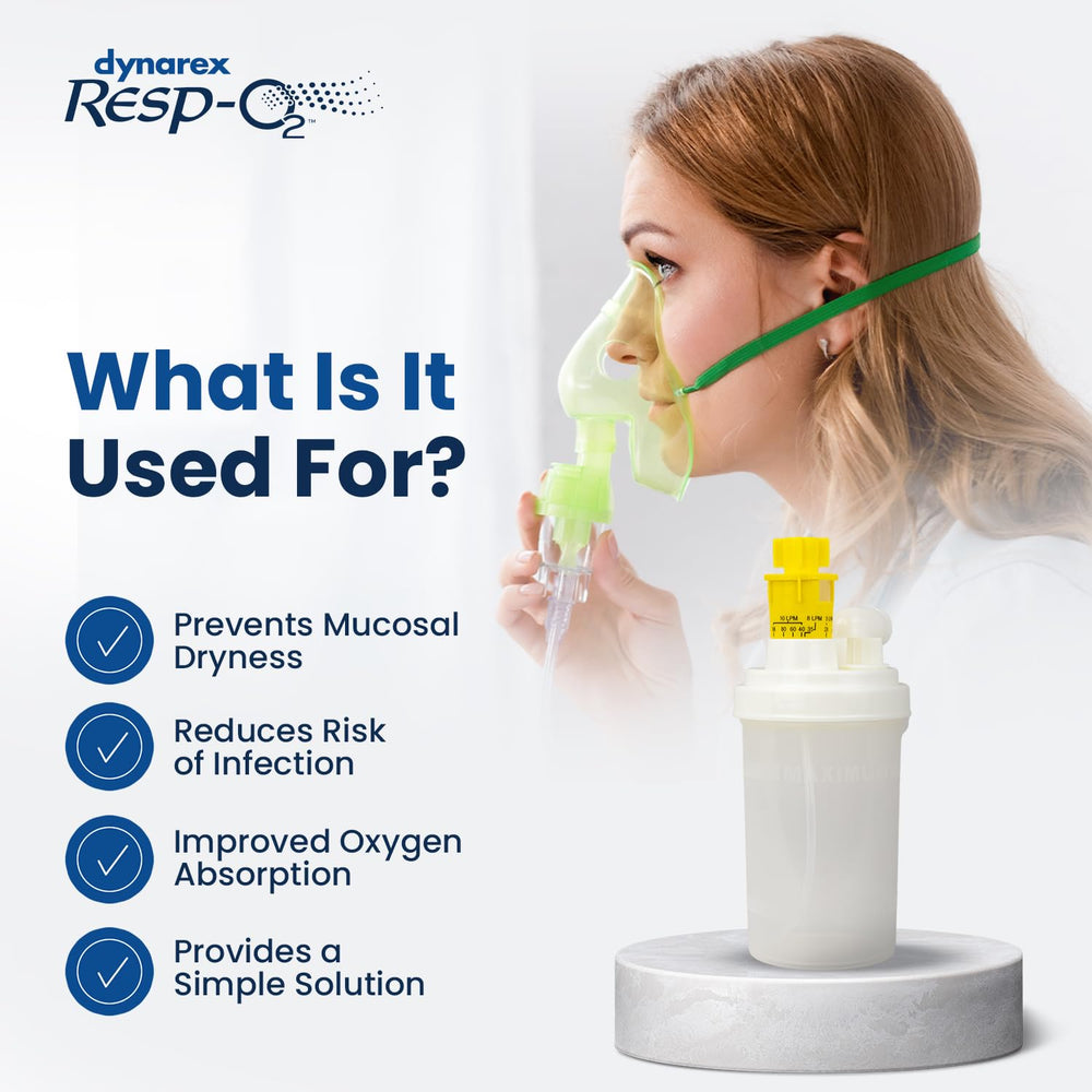 Dynarex Resp-O2 durable plastic construction for daily medical environments.