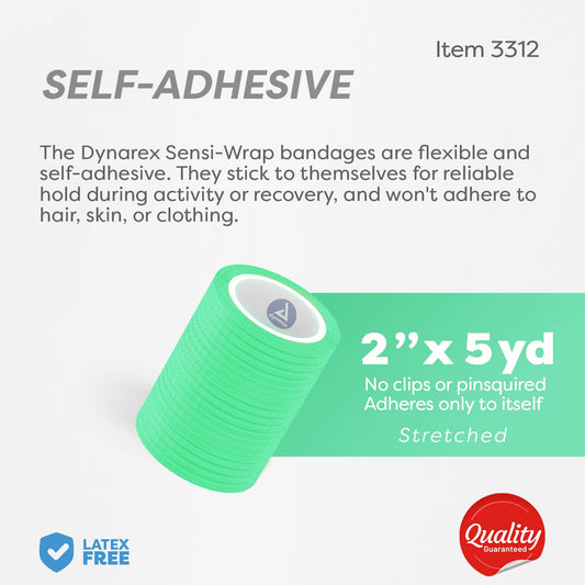 Applying Dynarex Sensi-Wrap on arm for secure, comfortable support