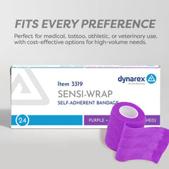 Dynarex Sensi-Wrap color options help color-code or personalize care.