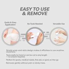 Dynarex Sensi-Wrap wrap-and-stick design enables quick adjustments.