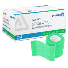Dynarex Sensi-Wrap package front showing flexible, self-adherent bandages for easy use