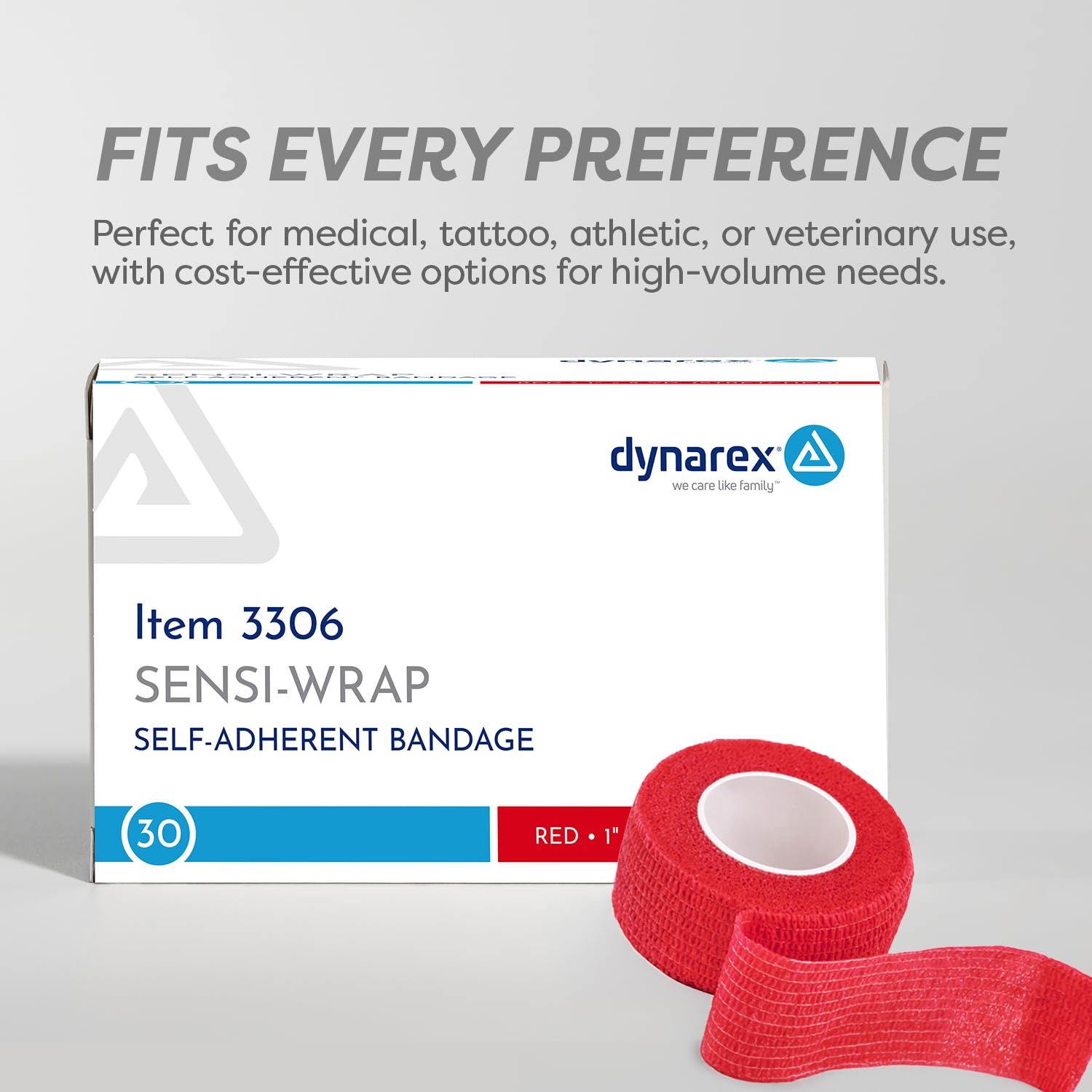 Dynarex Sensi-Wrap tattoo grip bandage for clinics and studios
