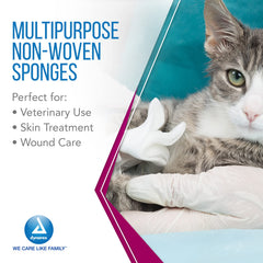 Dynarex sponges absorbent, ideal for wound dressing and medical cleansing.