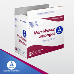 Dynarex sponges for skin cleaning and multi-use first aid applications.
