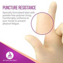 Dynarex sterile gloves in peel-open pouch for easy handling