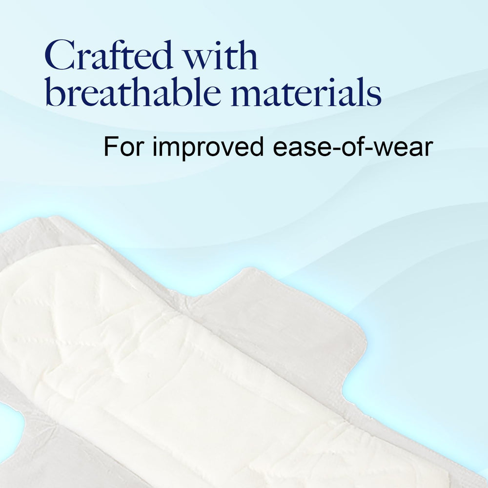 Dynarex Super Maxi Pads with Wings soft top sheet for gentle, long-wear comfort